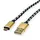 Roline GOLD USB 2.0 Kabel, Typ A ST - Micro B ST (reversibel), 0,8 m