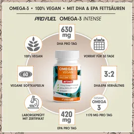 ProFuel Omega-3 vegan Forte Kapseln 60 St.