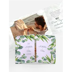 Dankeskarten Hochzeit selbst gestalten mit Spruch und Fotos im Onlinedesigner bei Meine-Kartenmanufaktur.de