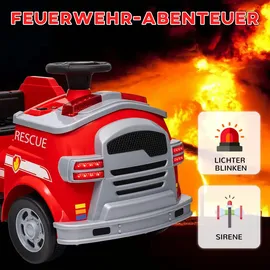 aiyaplay Kinder Elektroauto Feuerwehrauto rot (6v)
