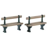 Lemax 74235 Weihnachtsdorf Zubehör: Doppelsitzbank (2er Set)