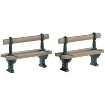 Lemax 74235 Weihnachtsdorf Zubehör: Doppelsitzbank (2er Set)