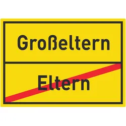 Großeltern Eltern Aufkleber Ortsaufkleber A0 (841x1189mm)