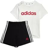 Adidas Lin Co Trainingsanzug Top:White / Better Scarlet Bottom:Black 68
