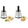 GEFU Bircher Krone Trommelreibe 2-tlg. Silber