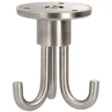 MS Beschläge Garderobenhaken Edelstahl 3-fach Weiß