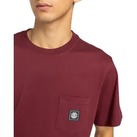 Element Sporttop "Icon Label Pocket", Herren, Gr. XXL, zinfandel, Obermaterial: 100% Baumwolle., Tops Sporttop