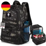 Taktischer Doppelstock-Kühlrucksack Für Herren – Großer Lunch-Rucksack Mit 2 Fäc