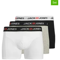 Jack & Jones 3er-Set: Boxershorts in Weiß - S