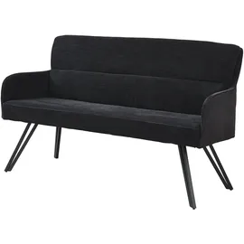 byLIVING Sitzbank Tino Schwarz 140 x 94 x 67 cm