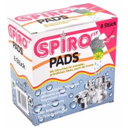 Spiro Fix Topfkratzer Schwamm mit Citro-Kraft, Kraftvoller Schnelllöser für die hygienische Beseitigung von Fettresten, 1 Packung = 8 Stück
