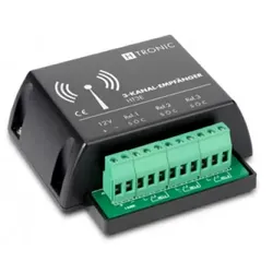 H-Tronic HT3E Funkempfänger 3-Kanal, Frequenz 868.35MHz, 12V/DC