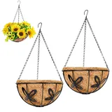 duohereshui Blumenampel 10 Ø 25,4 cm Schwarz