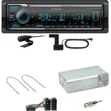 Kenwood KMM-BT508DAB Bluetooth DAB Einbauset für Renault Megane 2 Clio 3 Modus