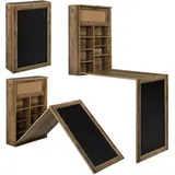 [en.casa] Wandklapptisch Kläppen 50 x 91,5 x 156 cm Beige