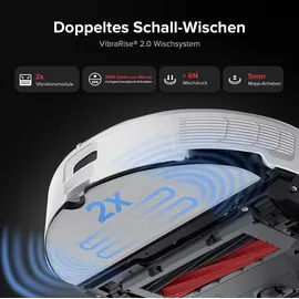 Roborock S8 Pro Ultra Original Zubehör VibraRise 2.0 Mopp (2 Stück) - Grau