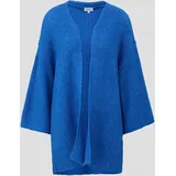 S.Oliver Locker gestrickter Cardigan, Damen, blau,