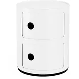 Kartell Componibili Recycled Container 2-fächer, Mattweiß