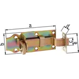 GAH Alberts Schlossriegel Länge 140 mm Breite 52 mm gekröpft