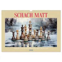Calvendo Schach Matt (Wandkalender 2026 DIN A3 quer), CALVENDO