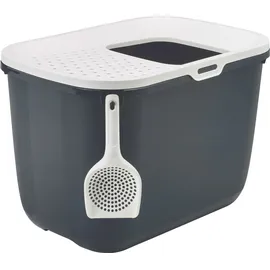 Savic Katzentoilette Hop In schwarz/weiß