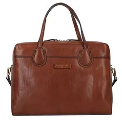 The Bridge Elettra Aktentasche Leder 36.5 cm Laptopfach Marrone 14-Oro