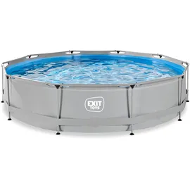 EXIT TOYS Soft Grey Pool 360 x 76 cm inkl. Filterpumpe