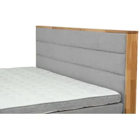 Home Affaire Boxspringbett HOME AFFAIRE "Evelina, Doppelbett, Polsterbett, Komfortbett, 160 & 180 cm", blaugrau, B:164cm L:210cm, 94% PES, 6% Nylon, Komplettbetten, Boxspringbett, inkl. 6 cm Topper, zwei Bettkästen, Taschen-Federkernmatratze in H3
