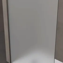 doporro Luxus Duschwand für Dusche Duschabtrennung 120x200cm Walk-In Dusche 10mm ESG-Sicherheitsglas Vollsatiniert inkl. Nanobeschichtung Bremen02VS