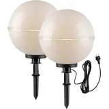 just light. Kugelleuchte ohne Leuchtmittel IP44 weiß