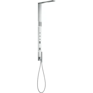 Hansgrohe AXOR ShowerComposition Duschpaneel mit Thermostat, Kopfbrause 110/220, Schulterbrause, inklusive Zubehör, 12595000, Farbe: Chrom
