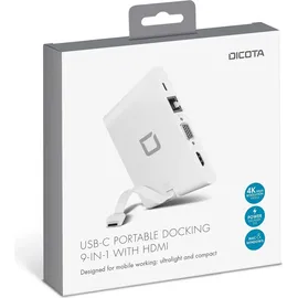 Dicota USB-C Portable Docking 9-in-1 with HDM.