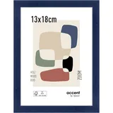 accent by nielsen Accent Holz Bilderrahmen Zoom 13x18 cm, Dunkelblau