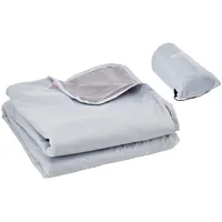 Vevor Campingdecke Reisedecke, 2x1,5m, Decke 220GSM für Outdoor-Reisen Hellgrau