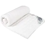 ARCTIC Matratzenschoner 180 x 200 cm - Hochwertiges Steppunterbett zum Schutz der Matratze - aus Reiner Baumwolle, Oeko-TEX Standard 100, Weiß
