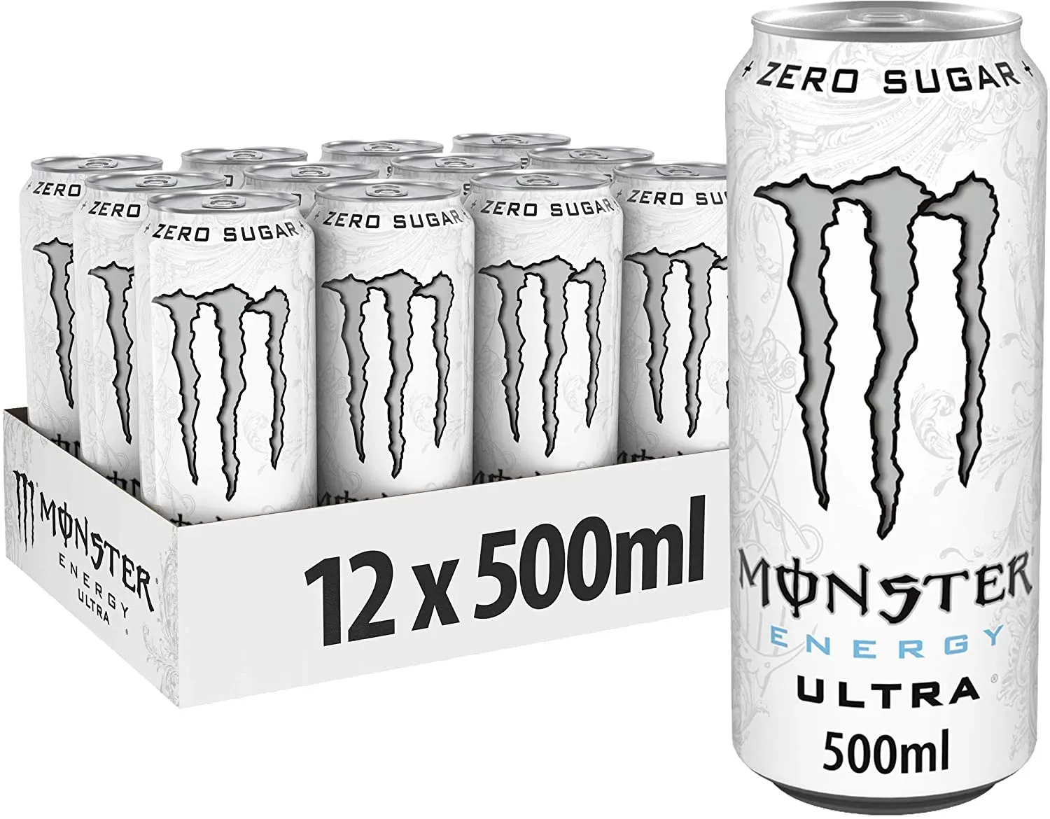 Monster Energy Ultra White 12 x 500 ml - pfandfrei