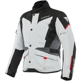 Dainese Tempest 3 D-Dry Textiljacke wasserdicht - Hellgrau/Schwarz/Grau/Rot - 48