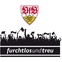wall-art Wandtattoo »VfB Stuttgart Fans mit Logo«, (1 St.), selbstklebend, entfernbar, bunt
