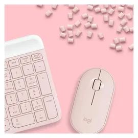 Logitech MK470 Slim Wireless Combo DE Set rosa