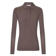 Felix Hardy Polokragenpullover Pullover mit Rollkragen und Knöpfen braun M