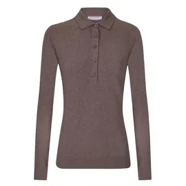 Felix Hardy Polokragenpullover Pullover mit Rollkragen und Knöpfen braun M