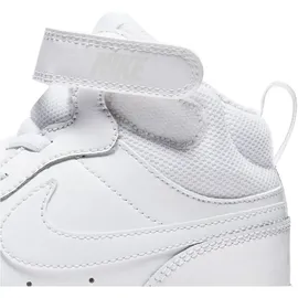 Nike Court Borough Mid 2 Sneaker Kinder white/white-white 34