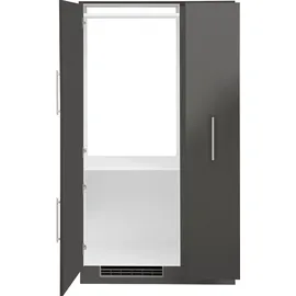 WIHO KÜCHEN Küchenzeile Cali 90 cm grau