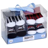 Brubaker 4 Paar Babysocken Jungen 0-12 Monate - Piraten - 0-12 Monate
