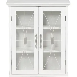 Teamson Home - Badezimmerschrank -holz-wandschrank Weiß 7930 Mit 2 Glastüren