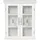 Teamson Home - Badezimmerschrank -holz-wandschrank Weiß 7930 Mit 2 Glastüren