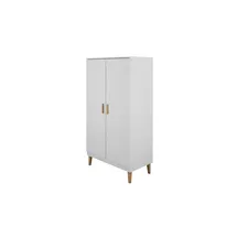 les tendances Kleiderschrank Kubi 55 x 184 x 0 cm Weiß