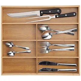 Zeller Bamboo Besteckkasten 44 x 30,6 x 4,3 cm