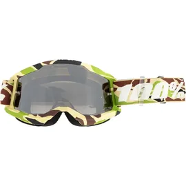 100% Strata 2 War Camo Mirror Silver Lens