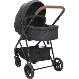 vidaXL Ifigania 2-in-1 Grau/Schwarz
